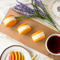mango ice cream macaron